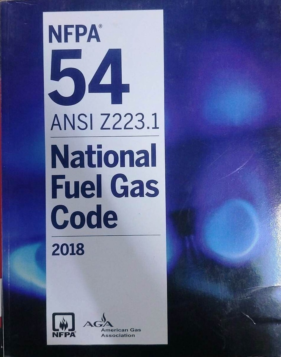 NFPA 54:National Fuel Gas Code (2018 Edition Paperback by NFPA) USA STOCK