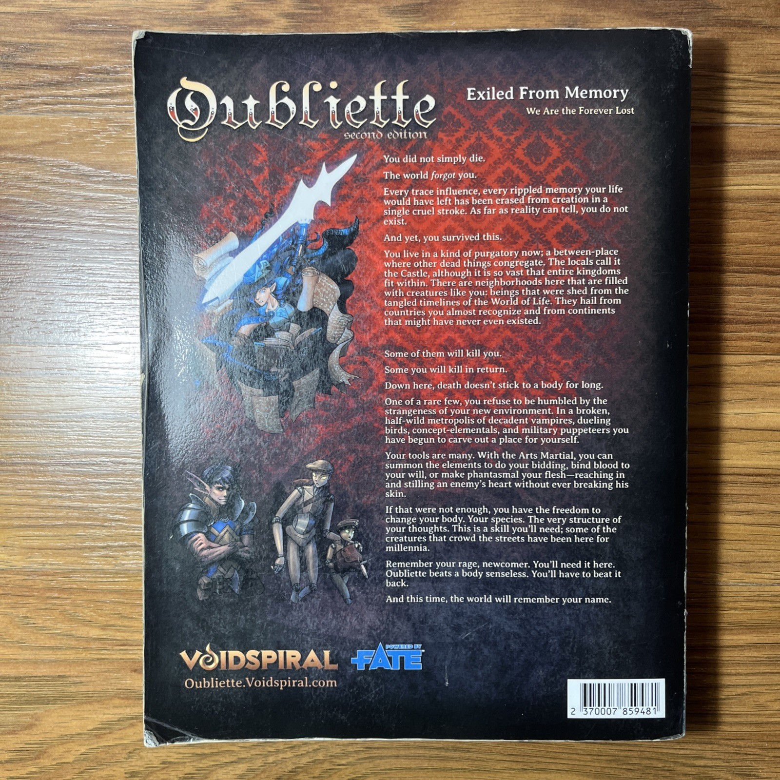 Oubliette Second Edition Joseph Lee Bush Paperback 2017 Fate Core System