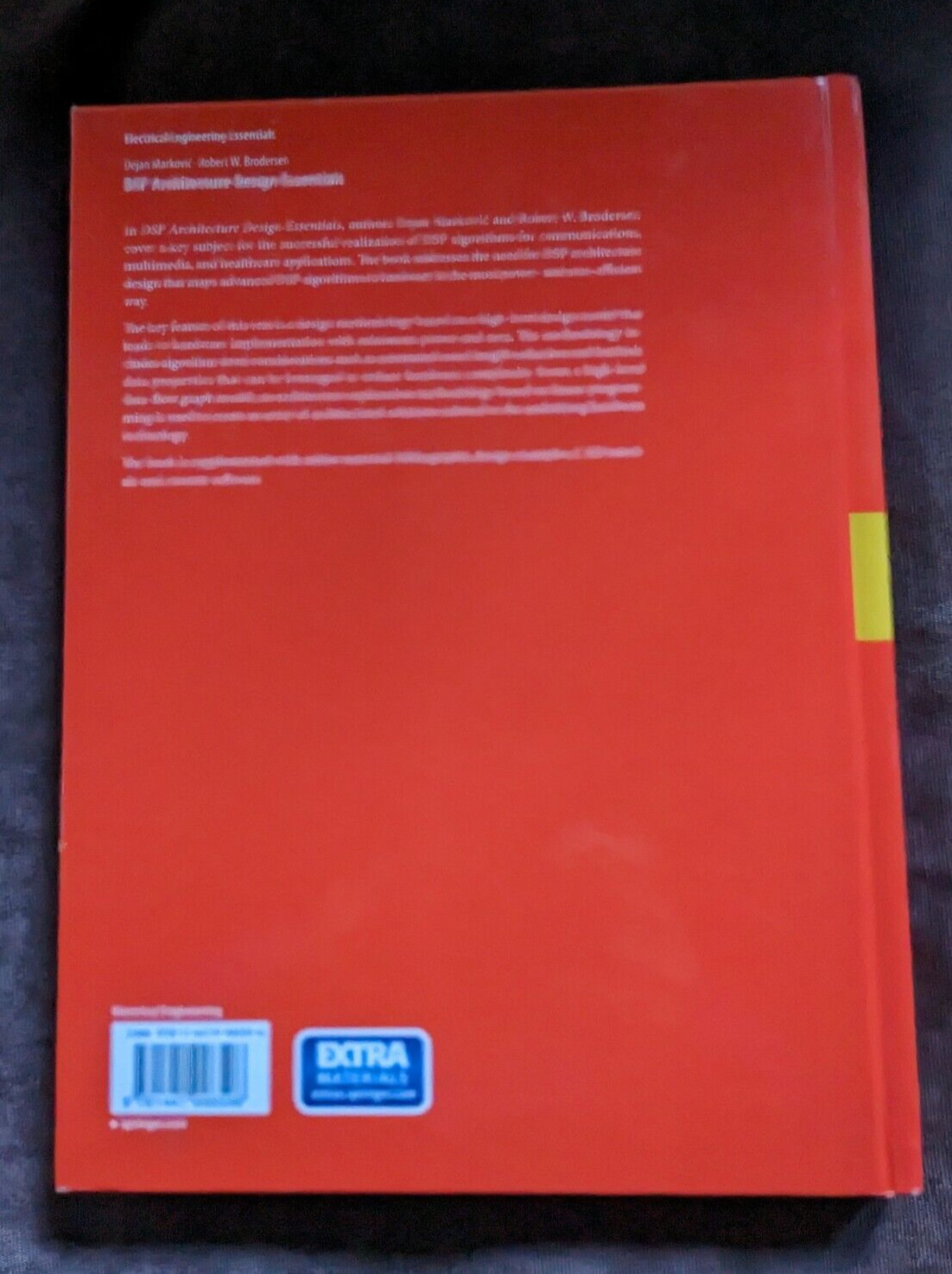 DSP Architecture Design Essentials, Hardcover by Markovic, Dejan; Brodersen, …