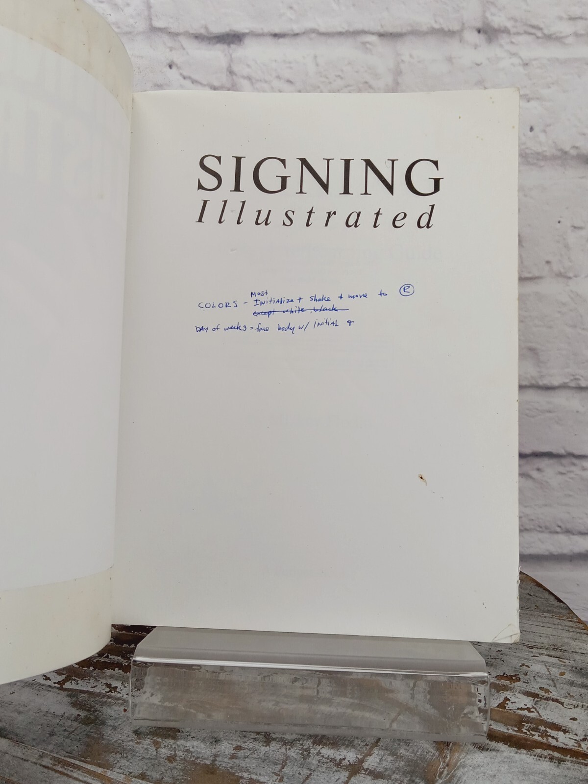 Lot of 2 Books Signing Illustrated Complete Learning Guide & The Joy of Signing