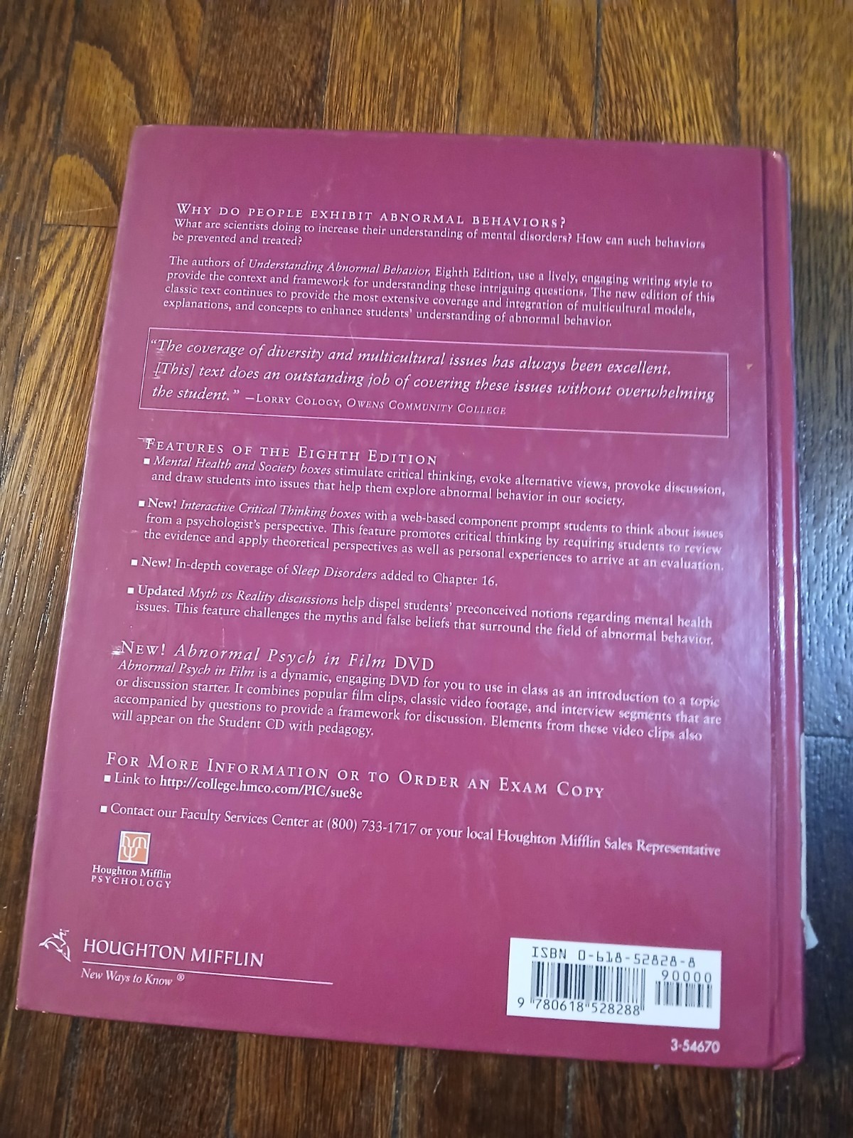 Understanding Abnormal Behavior by Derald Wing Sue, Stanley Sue and David Sue…