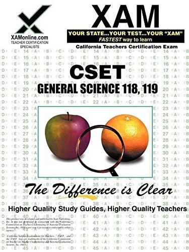 CSET GENERAL SCIENCE 118, 119 (XAM CST ()) By Sharon Wynne *Excellent Condition*