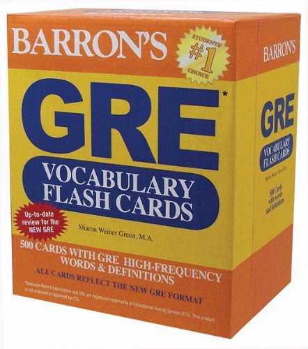 Barron’s GRE Vocabulary Flash Cards