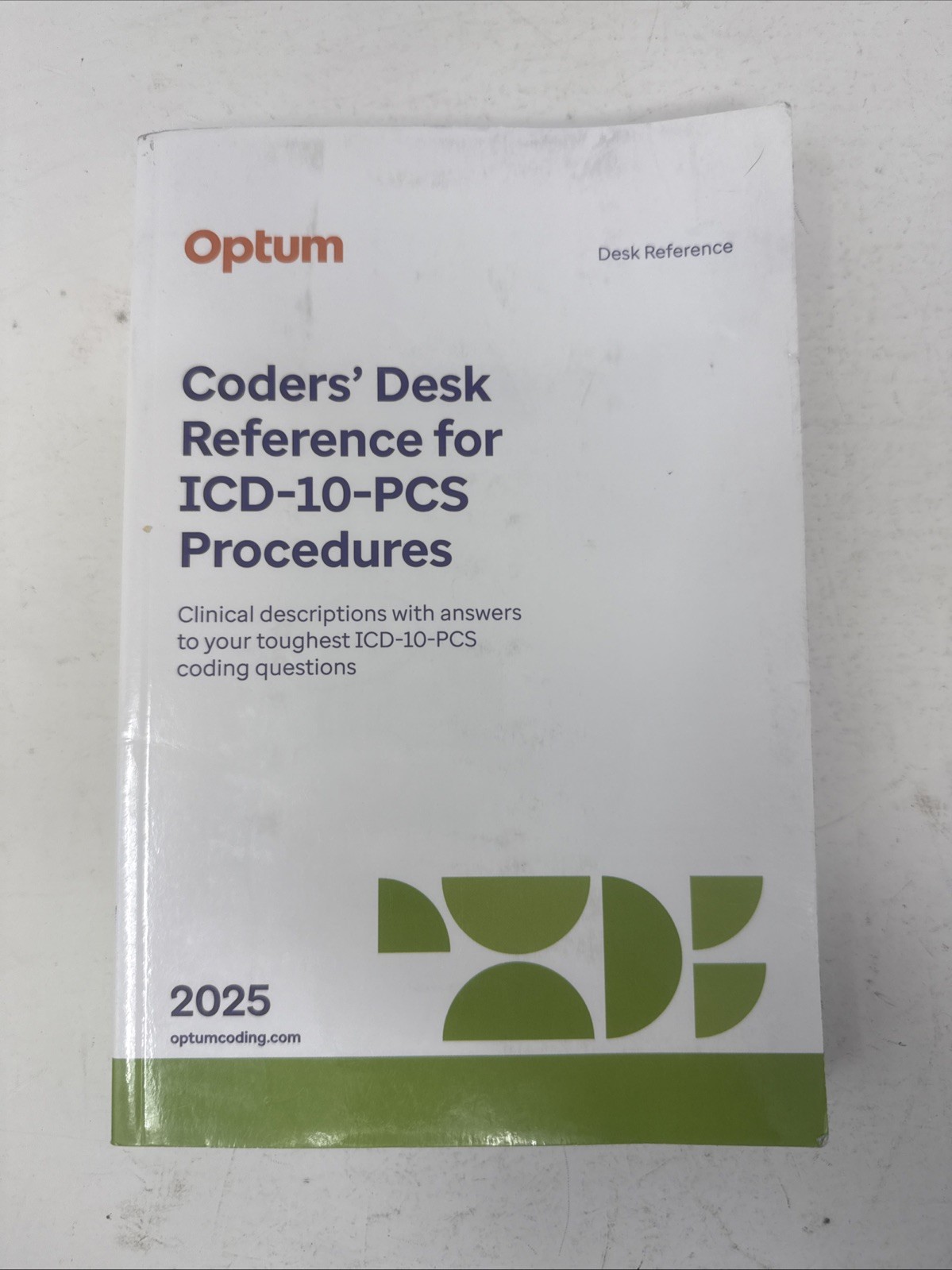 Optum Coders’ Desk Reference ICD-10-PCS Procedures 2025 *Unused W/ Cover Wear