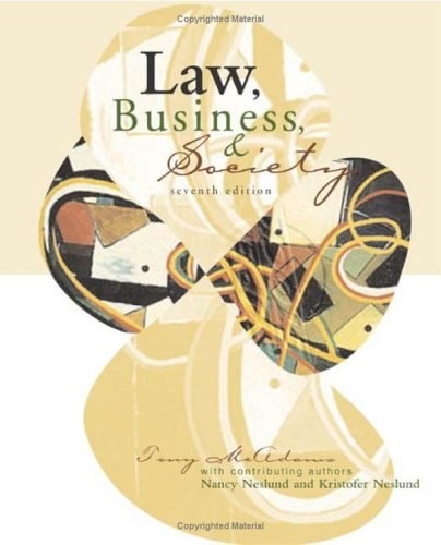Law, Business, and Society, McAdams, Tony,Hartman, Laura P.,Freeman, James, Very