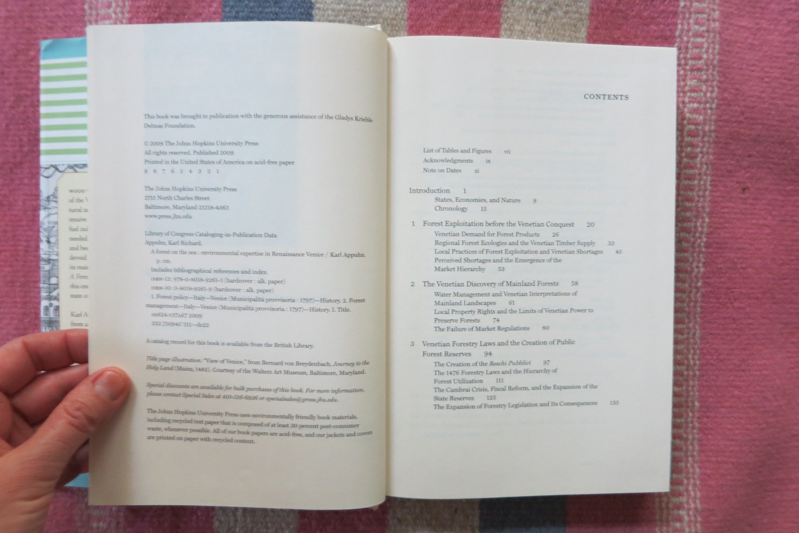 A Forest On The Sea: Environmental Expertise In Renaissance Venice Hardcover/ DJ
