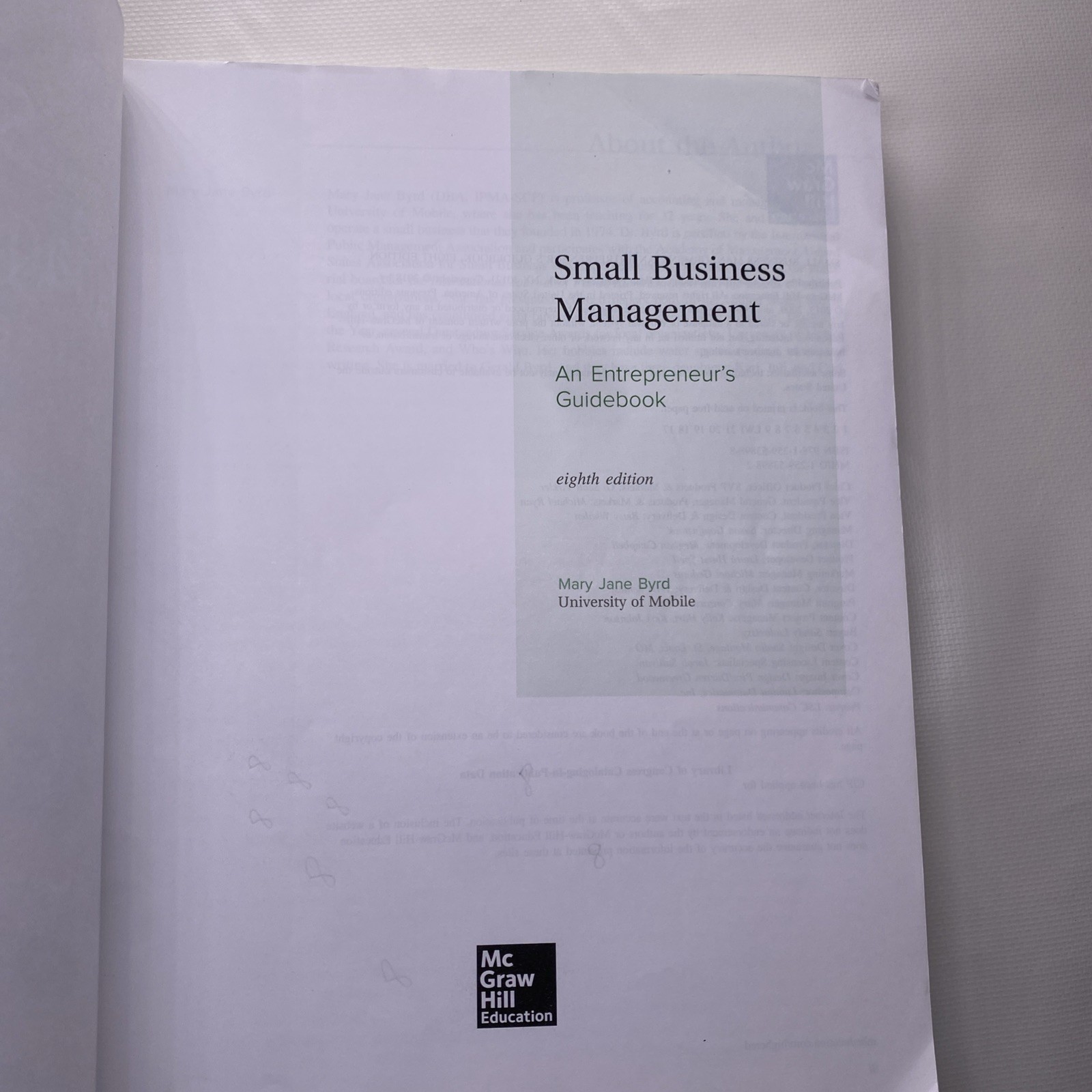 Small Business Management: An Entrepreneur’s Guidebook