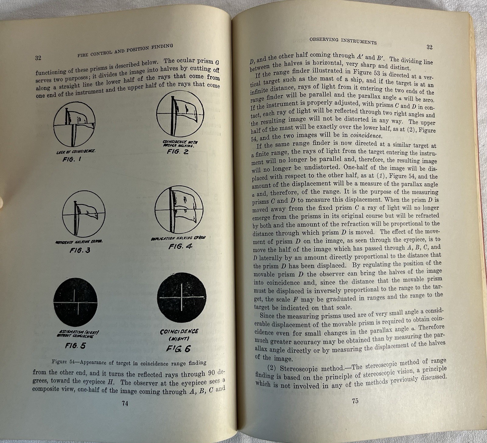 Artillery Army Extension Course Fire Control Book Position Finding Seacoast 1940