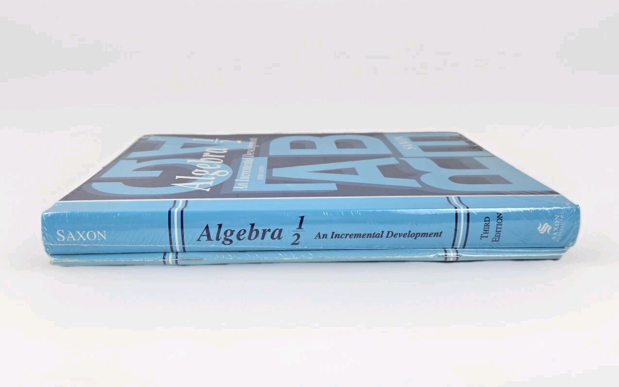Saxon Algebra 1/2 Homeschool Home Study Kit Text Book Test Forms Test Solutions