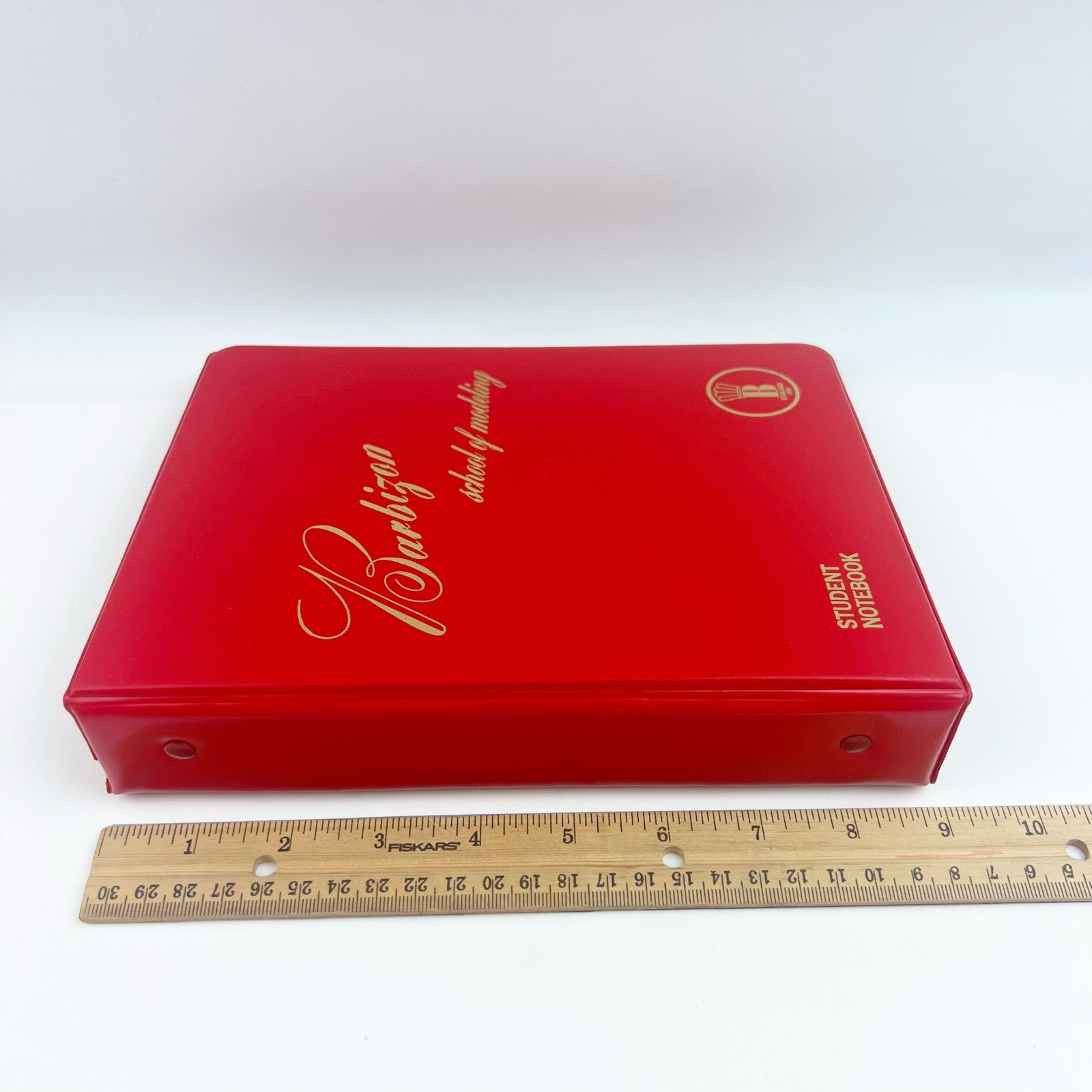 Vintage 60s/70s Barbizon Modeling Red Student Notebook Binder Instruction Pages