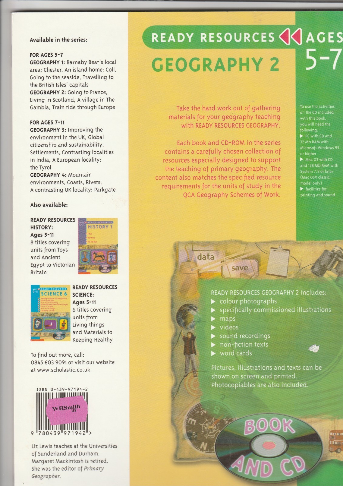 Geography 2 Ready Resources ages 5-7 Liz Lewis M Mackintosh (Paperback) 287