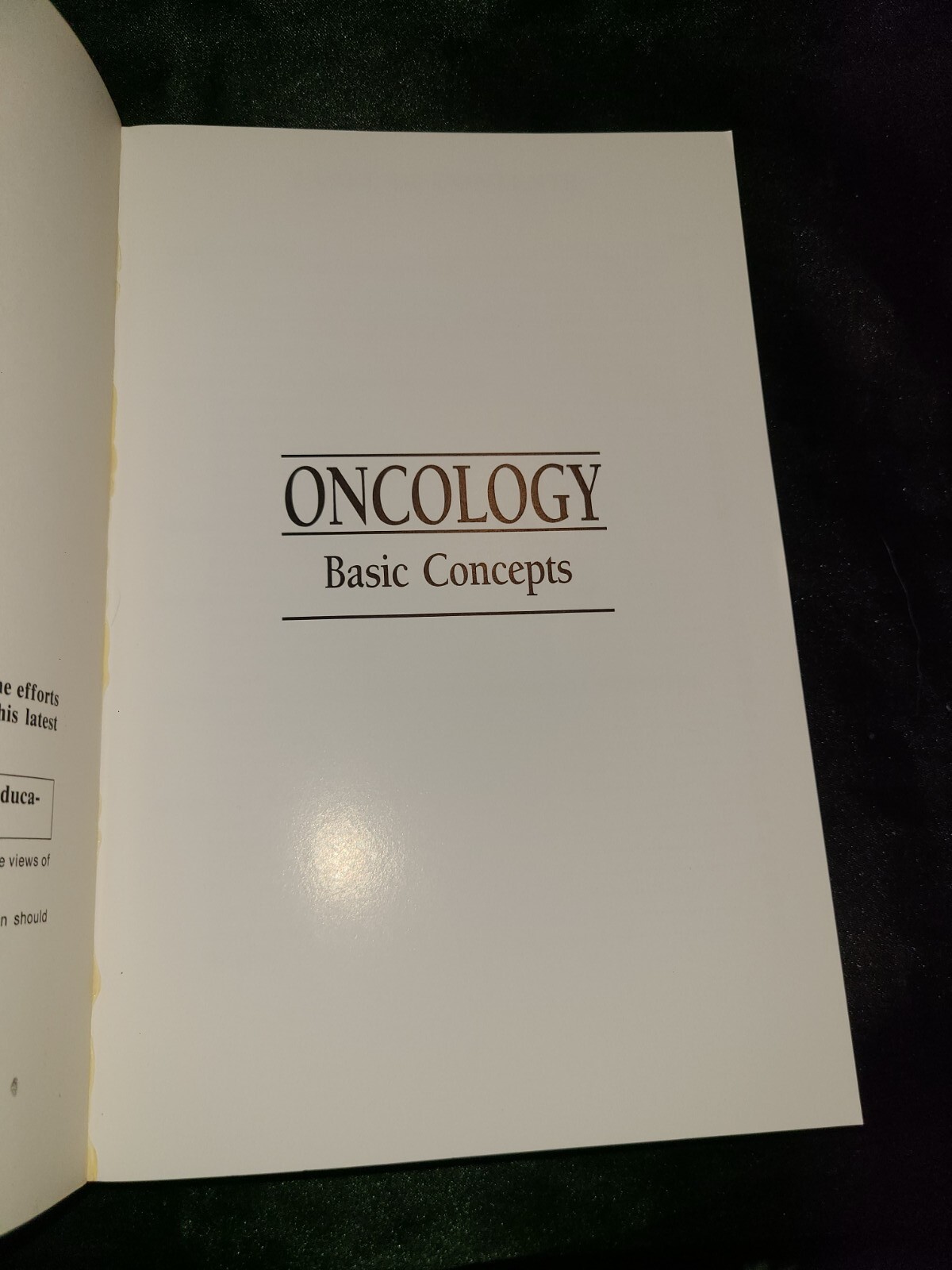 Oncology Basic Concepts 1994