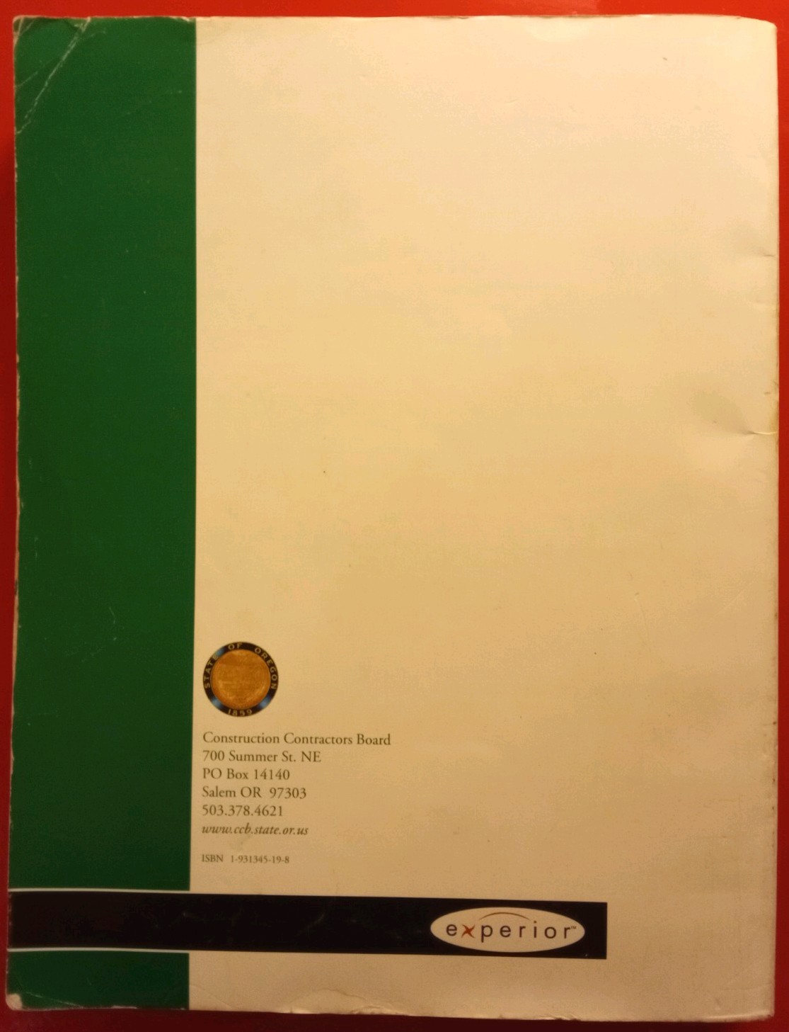 Construction Contractor’s Reference Manual Oregon