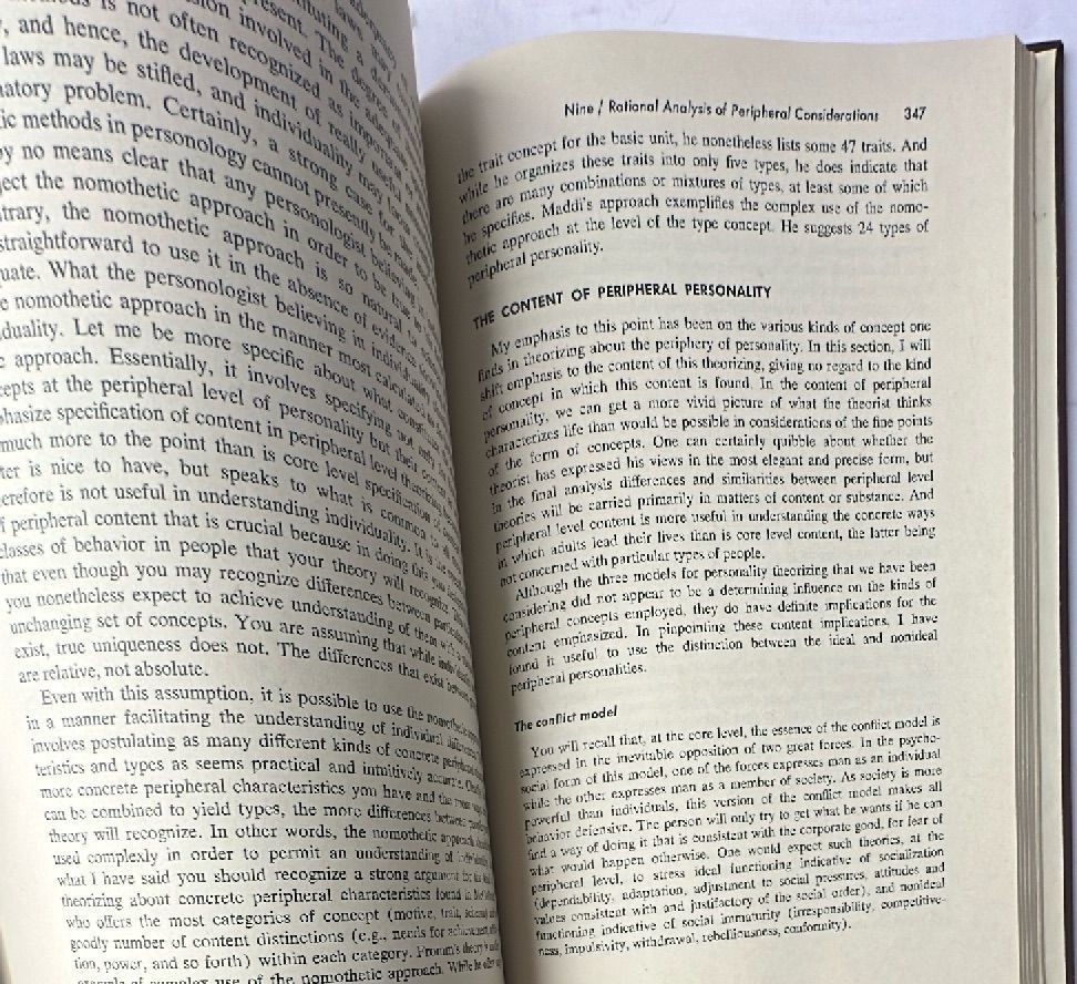 Personality Theories A Comparative Analysis Salvatore Maddi 1968 Dorsey Press Ha