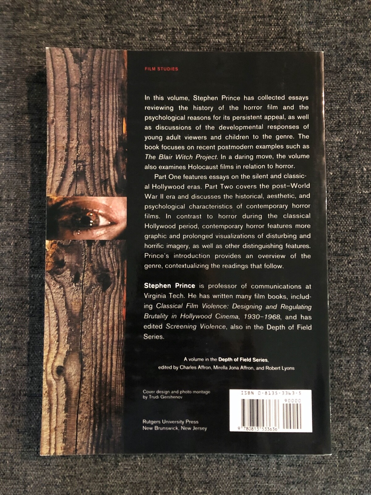THE HORROR FILM ed. Stephen Prince! HG Lewis, Blair Witch, mondo, David J. Skal!