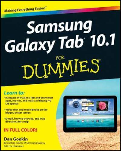 Samsung Galaxy Tab 10.1 For Dummies – Paperback By Gookin, Dan – GOOD