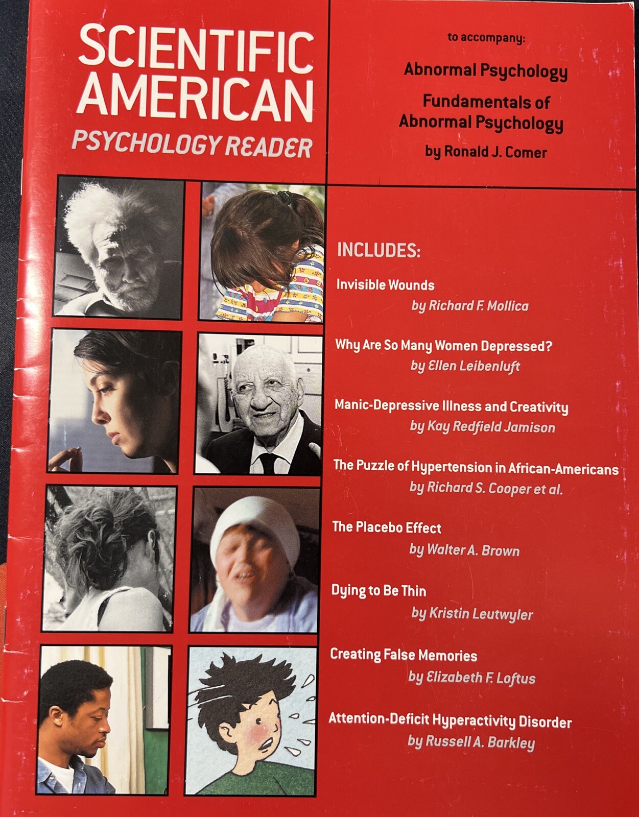 Scientific American Psychology Reader to Accompany Abnormal Psychology (2001) FS