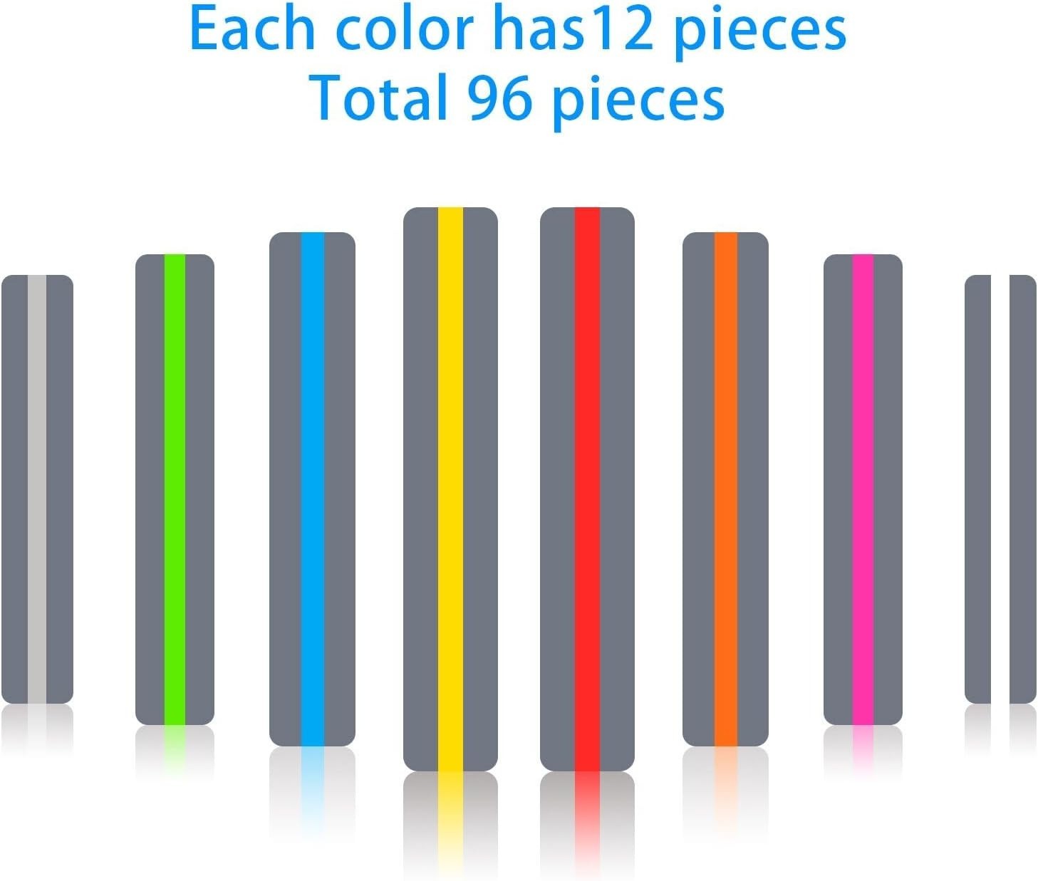 Teacher Supply Highlighter Strips 96 Pack