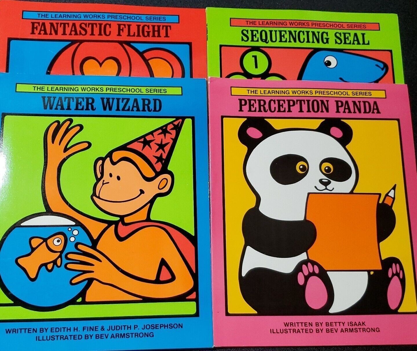 Learning Works Preschool Reading Series by Betty Isaak Panda Seal Wizard Lot 4