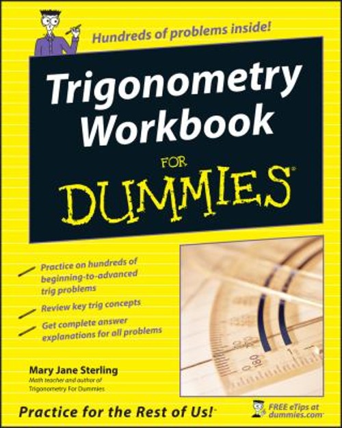 Trigonometry Workbook for Dummies Paperback Mary Jane Sterling