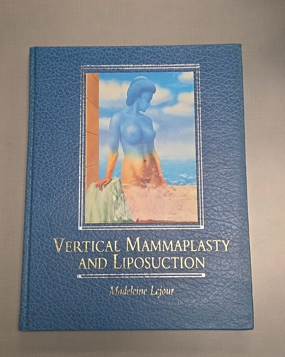 Vertical Mammaplasty and Liposuction by Madeleine Lejour 1994 Handwritten Note!