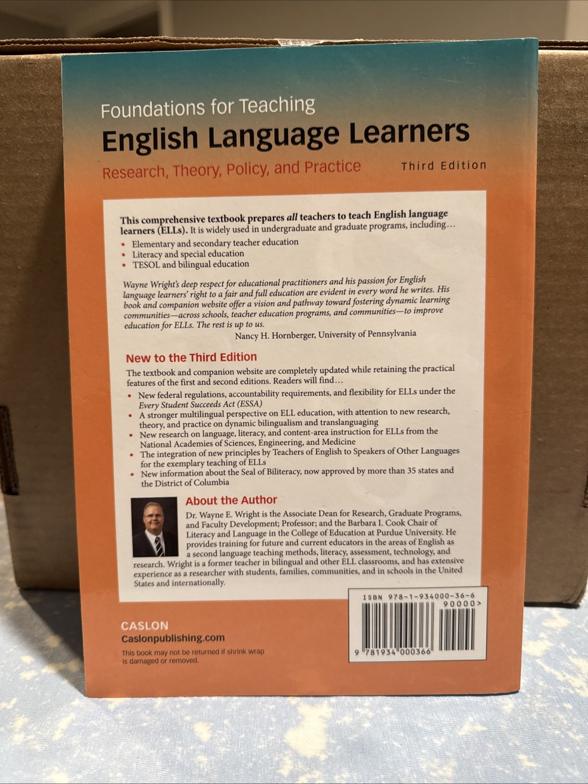 Foundations for Teaching English Language Learners Book, Third Edition 3rd