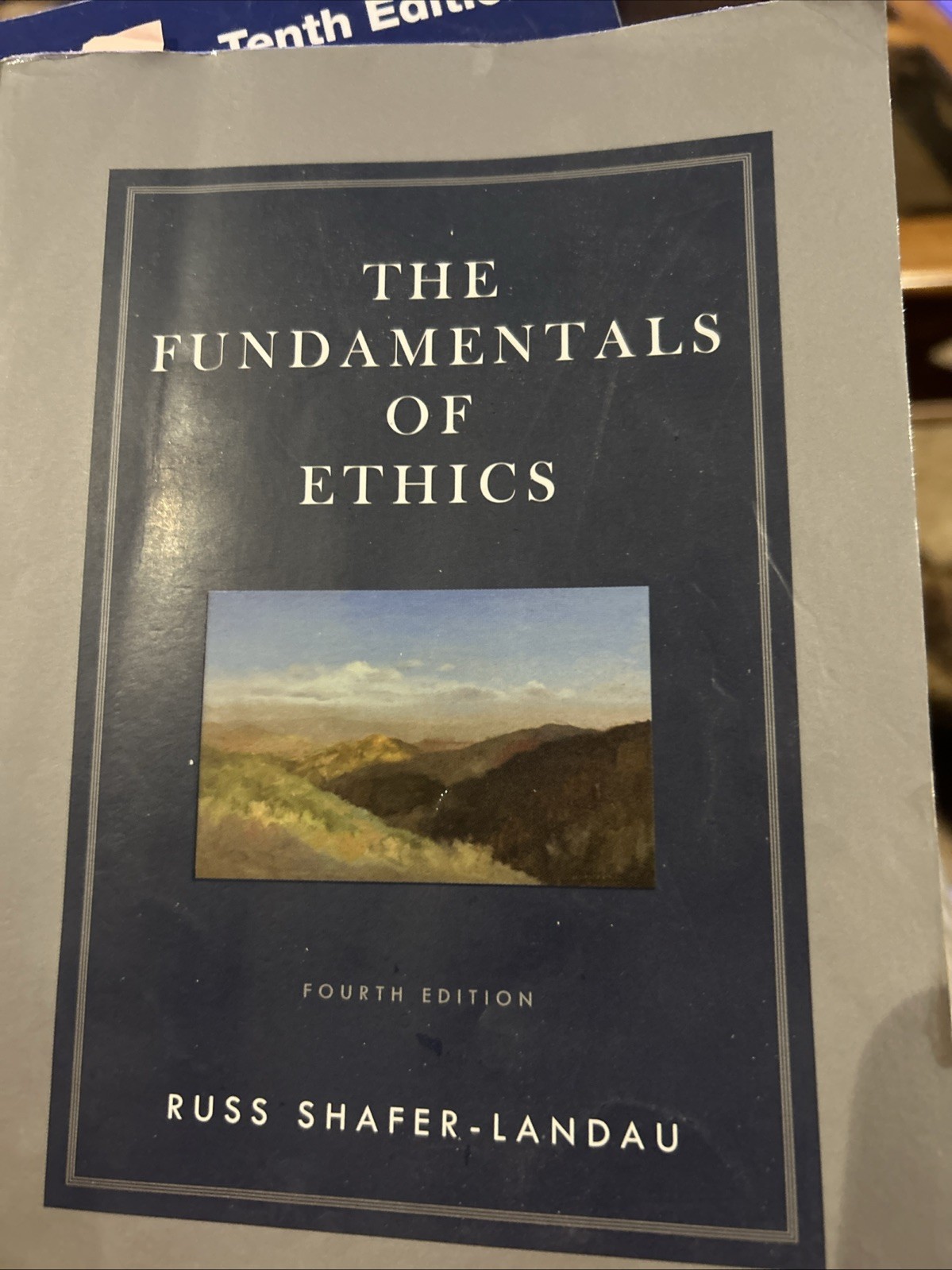 Fundamentals of Ethics by Russ Shafer-Landau (2017, Trade Paperback)