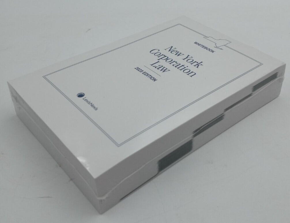 New York Corporation Law (Whitebook) 2023 Edition LexisNexis SEALED