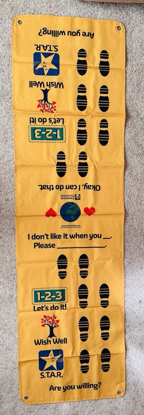 Conflict Resolution Time Machine Teaching Mat Conscious Discipline for Ages 4-12