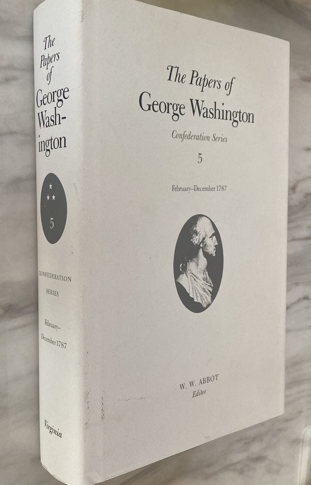 THE PAPERS OF GEORGE WASHINGTON V5 George Washington HC VG confederation 1787