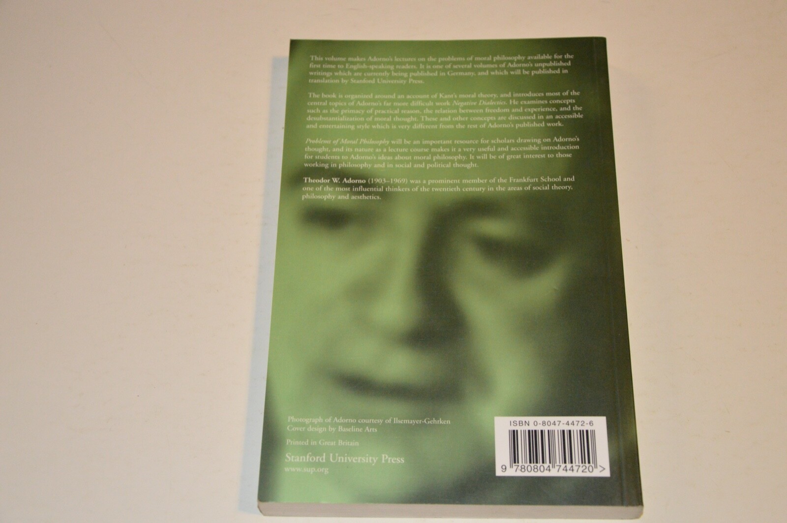 Problems of Moral Philosophy by Adorno, Theodor W. (Paperback)