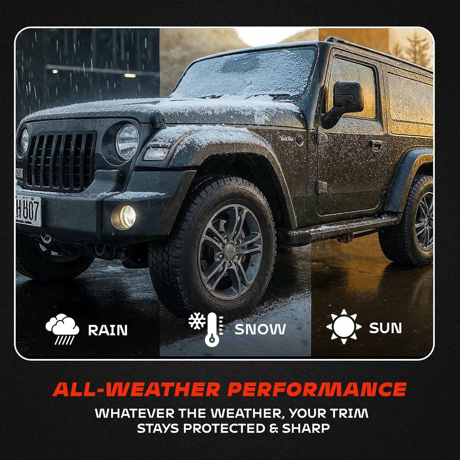BLAZON Black Trim Restorer 8 oz – Dye-Infused Solution for Car Trim