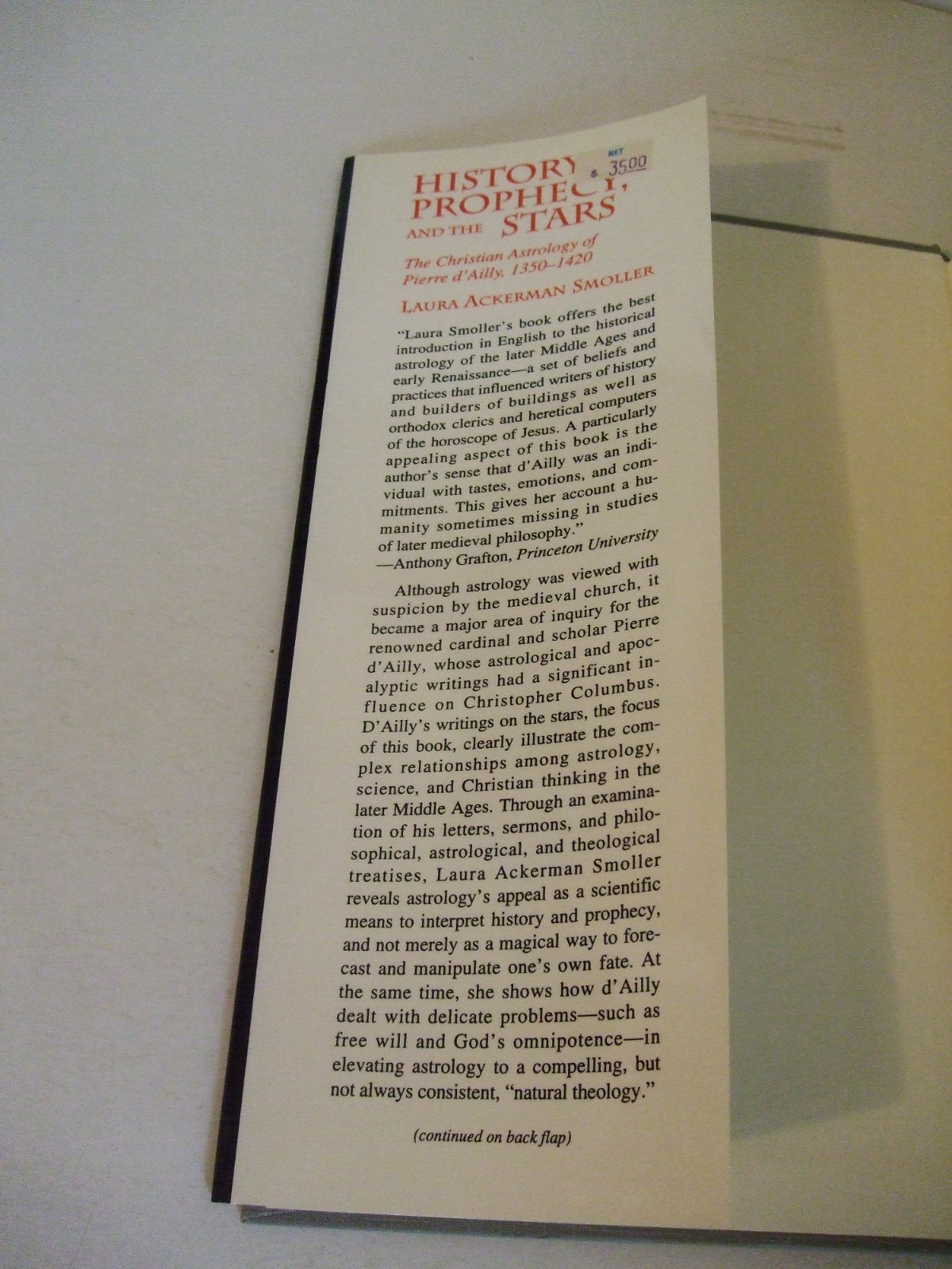 History, Prophecy, and the Stars: The Christian Astrology of Pierre D’Ailly