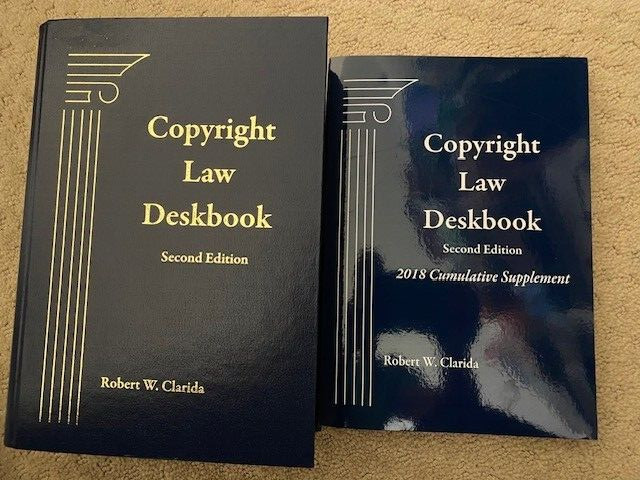 Copyright law Book deskbook 2d edition Robert Clarita NEW plus supplement