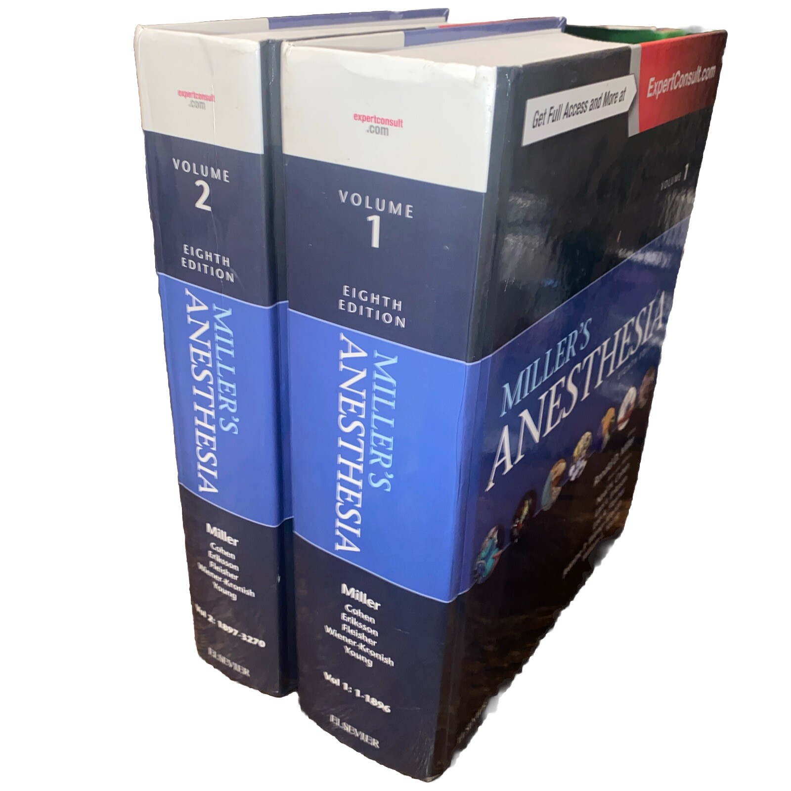 Millers Anesthesia 8th edition Volume 1 & 2: Very Good Condition