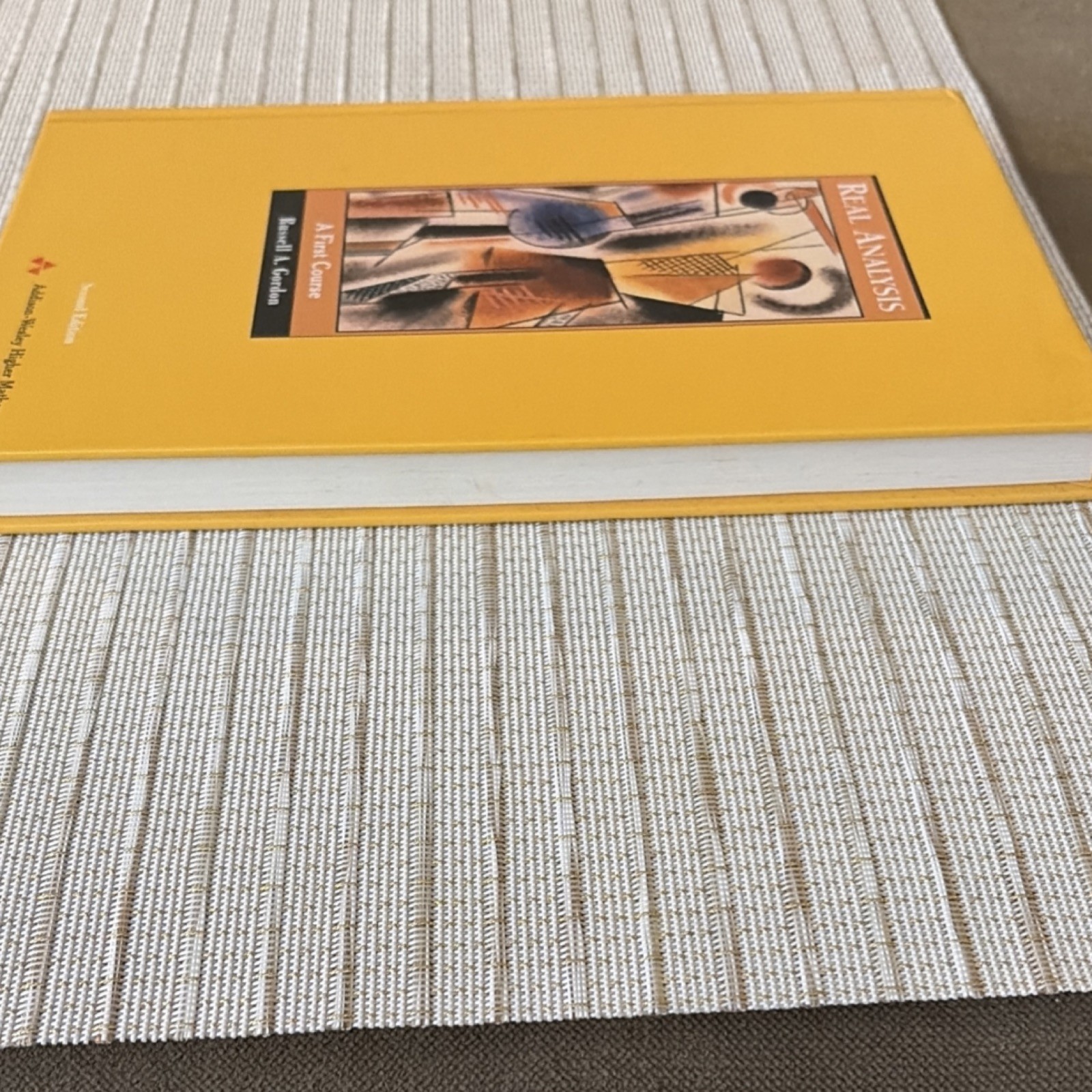 Addison Wesley Real Analysis Second Edition Russell Gordon Hardcover Mathematics