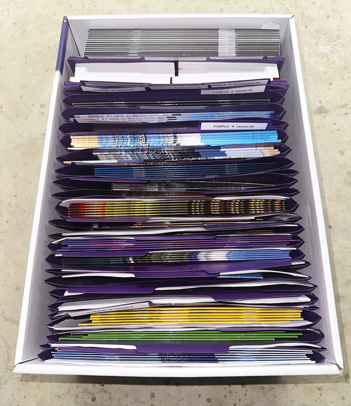 Fountas & Pinnell LLI Purple System Grade 5-8 — Complete 7-Box Set