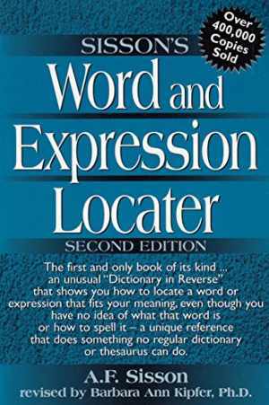 Word and Expression Locater Edition – Paperback, by Sisson A F – Good