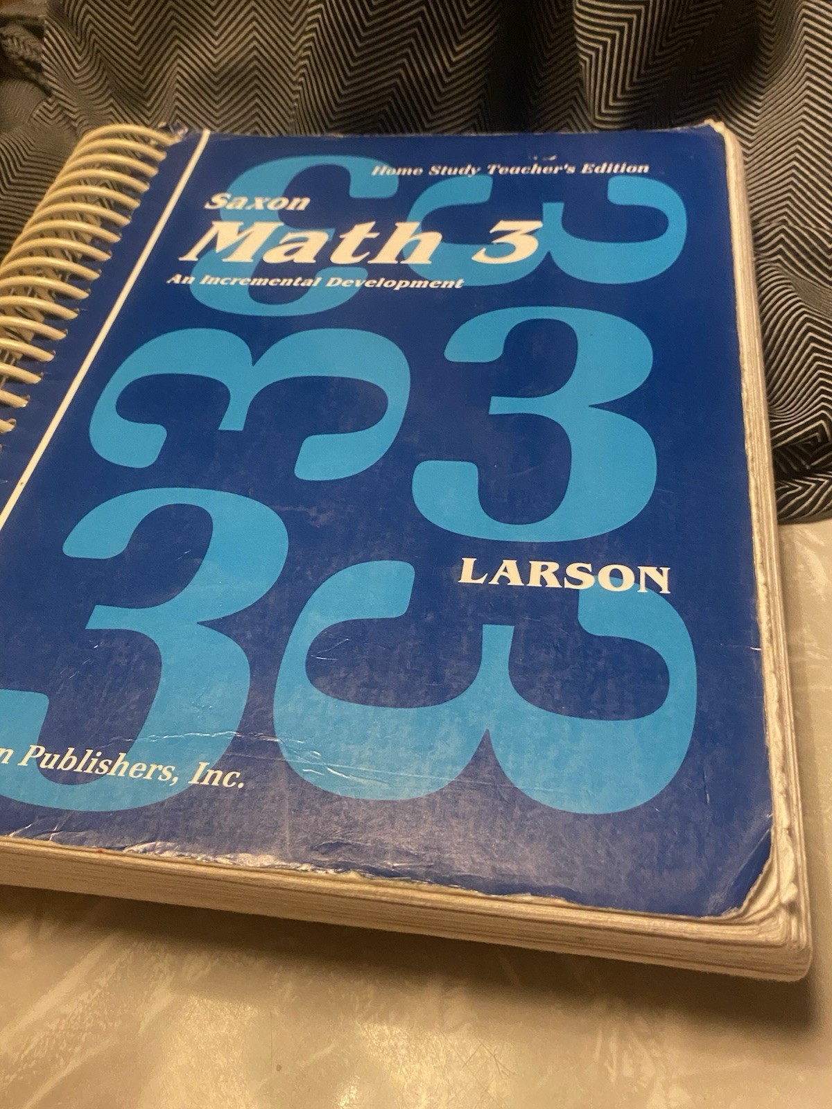 Saxon Math 3–Home Study Teacher’s Edition By Nancy Larson, Spiral-Bound