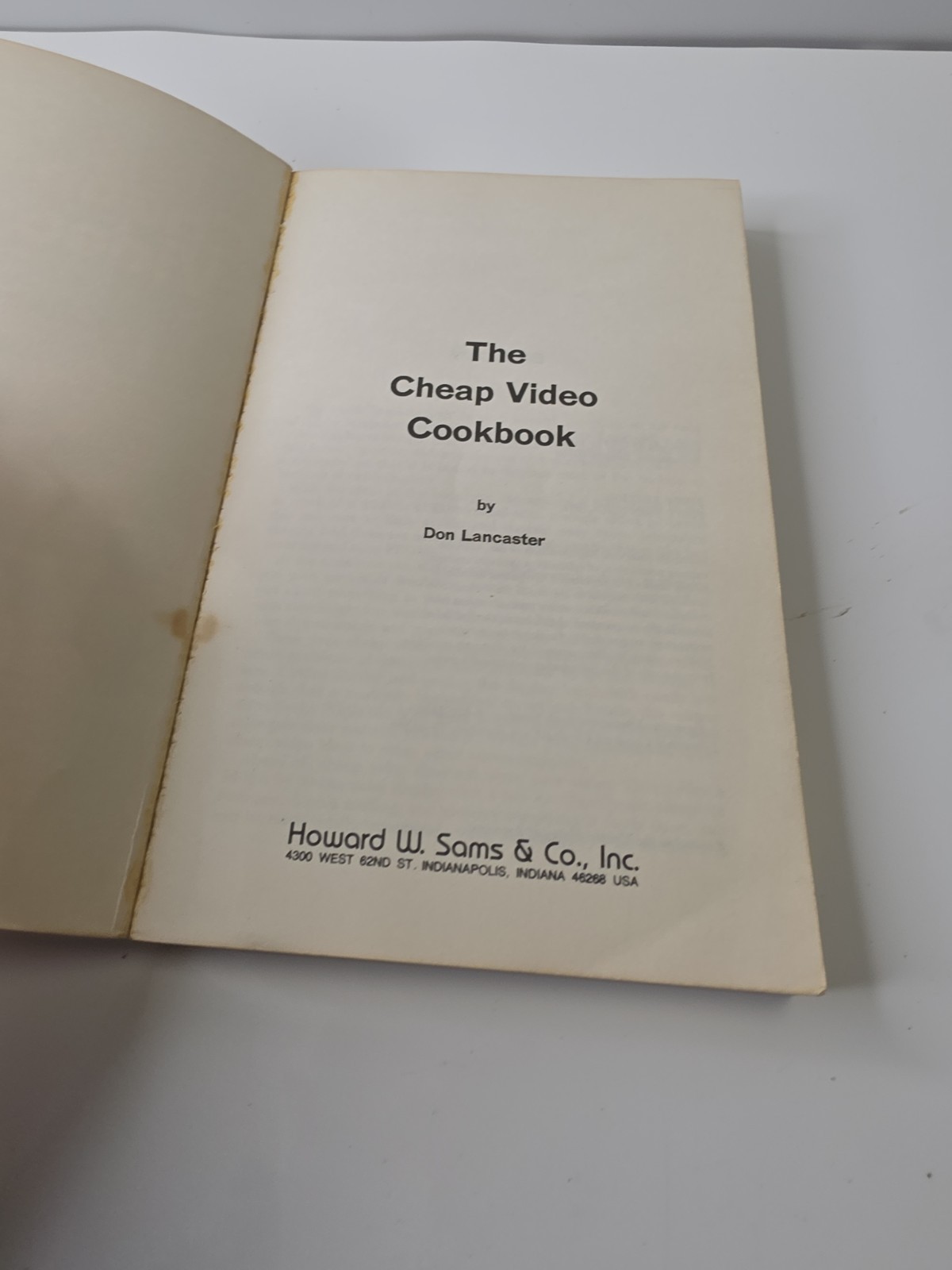 The Cheap Video Cookbook Don Lancaster Video Displays Guide 1978 First Printing