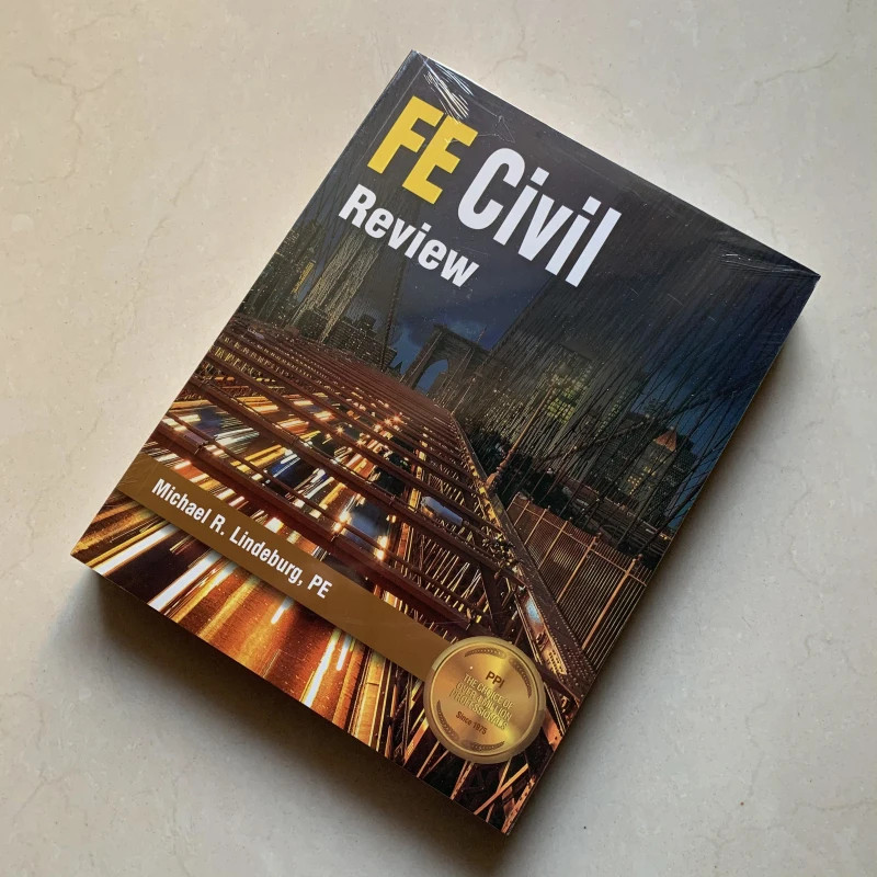 FE Civil Review Manual by Michael R. Lindeburg Fundamentals of Engineering Book