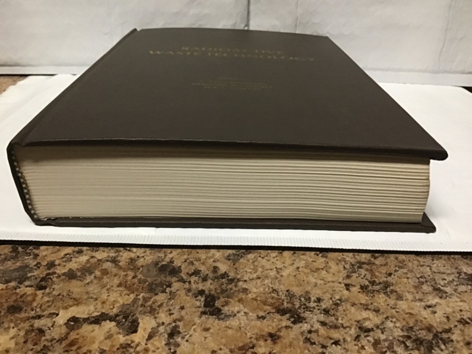 RADIOACTIVE WASTE TECHNOLOGY Hardback 1986 G00337 “Rare & HTF”