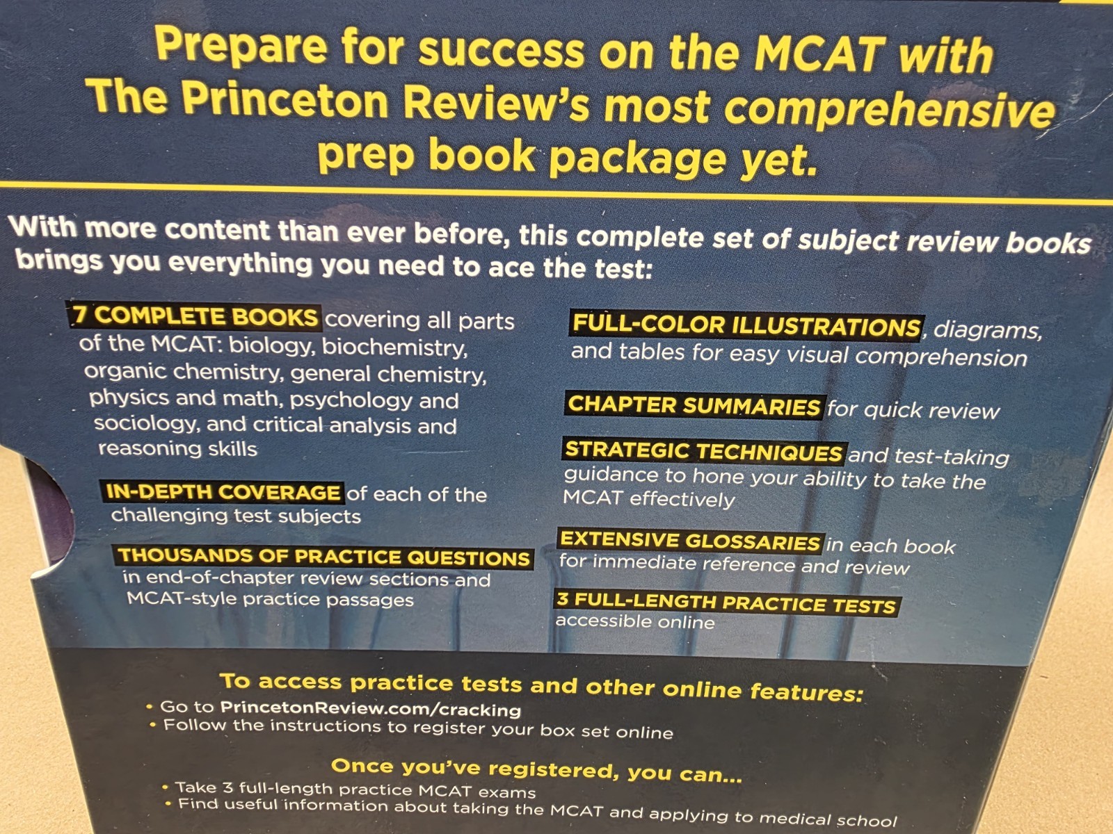 Princeton Review MCAT Subject Review Complete Box Set, 2nd Edition: 7 Books