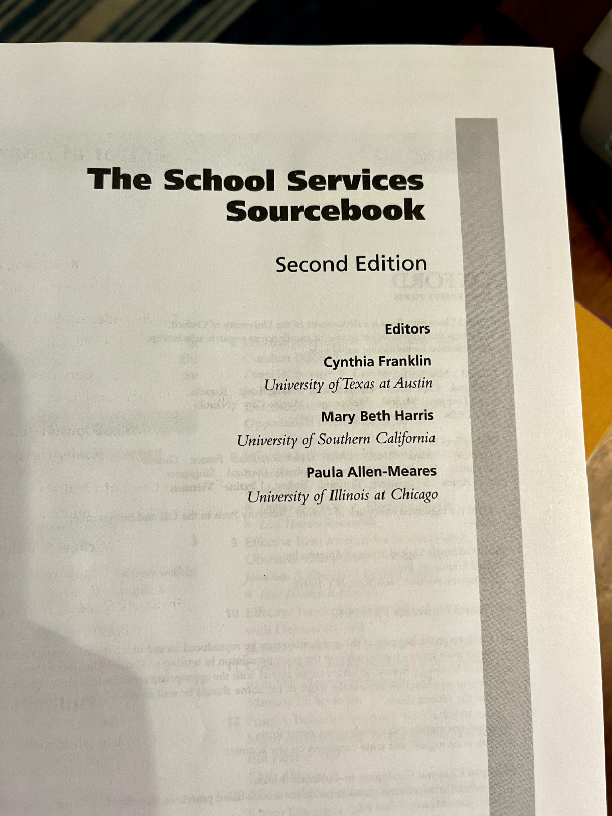The School Services Sourcebook, Second Edition : A Guide for School-Based…