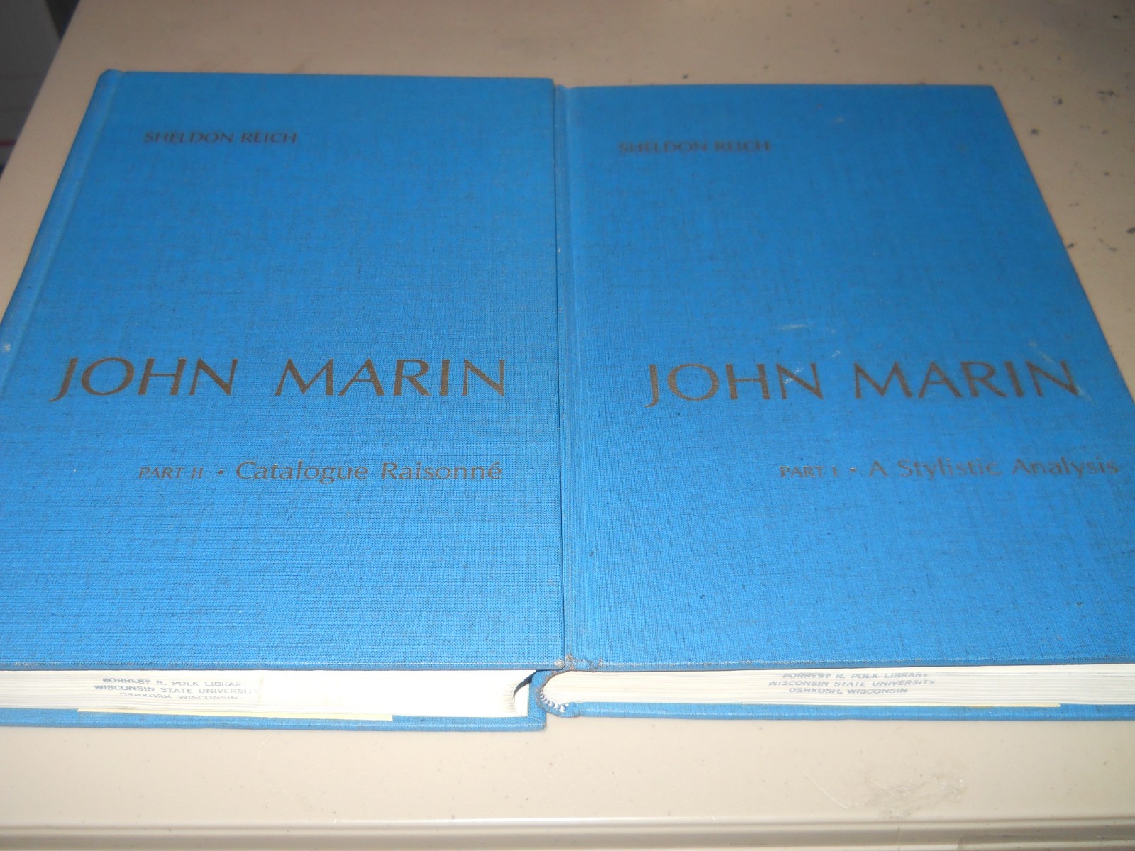 John Marin A Stylistic Analysis and Catalogue Raisonne 2 Volume Sheldon Reich AZ