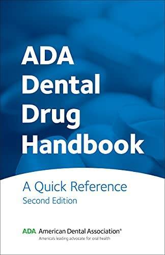 ADA Dental Drug Handbook: A Quick Reference – Spiral-bound – GOOD