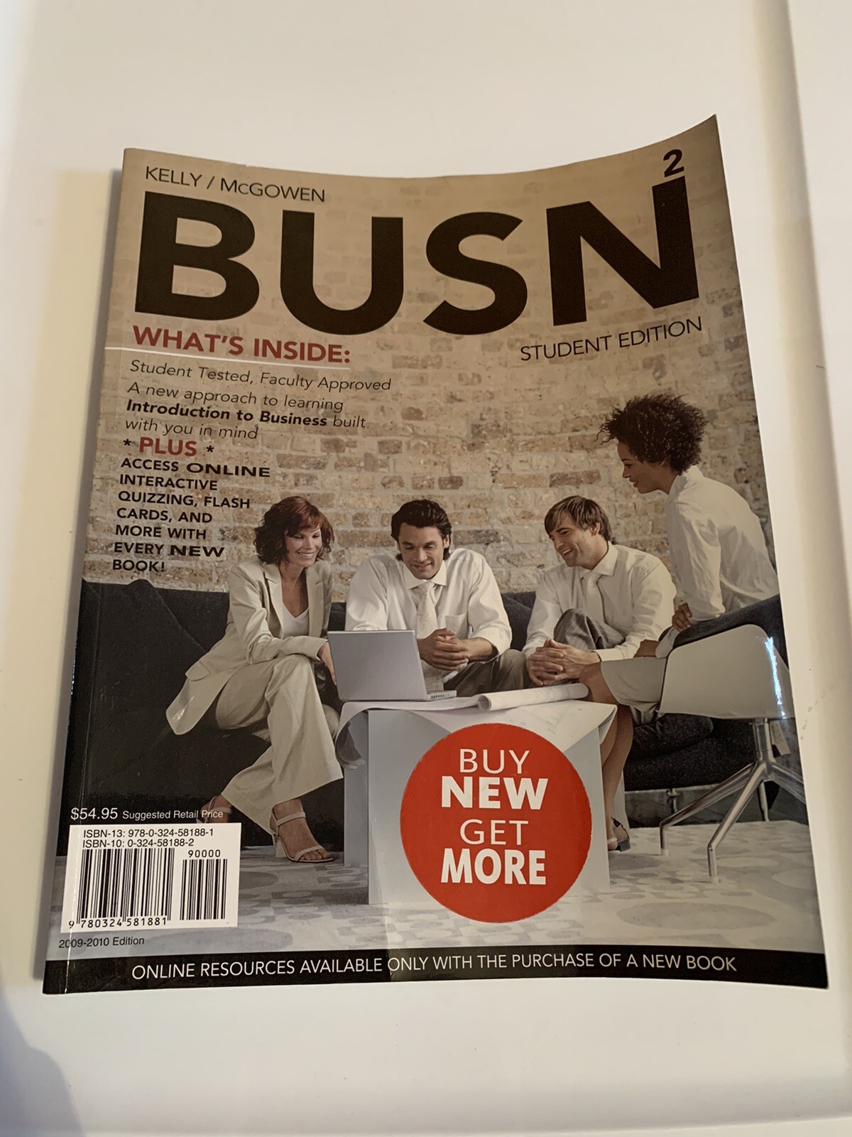 BUSN Business Textbook + Review Cards & Access Code – College Course Book