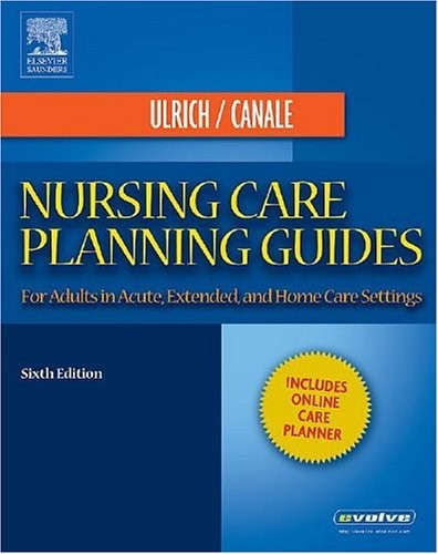 NURSING CARE PLANNING GUIDES: FOR ADULTS IN ACUTE, By Ulrich Bsn Susan VG