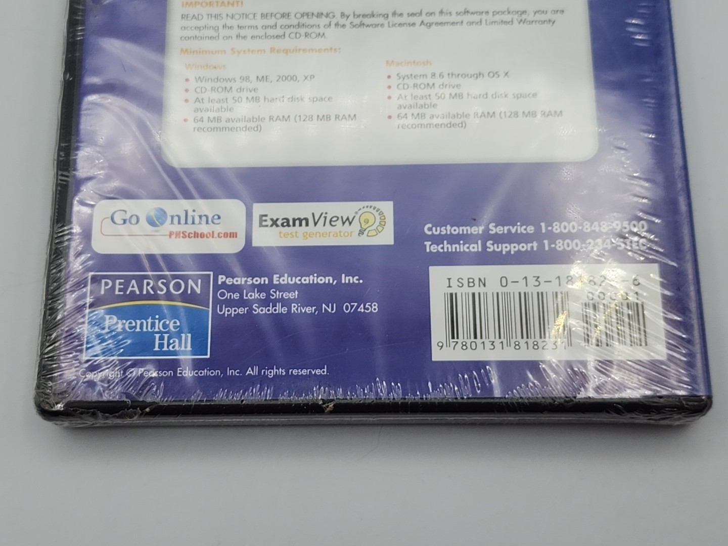 Prentice Hall ExamView CIVICS Test Generator Multimedia CD UNOPENED