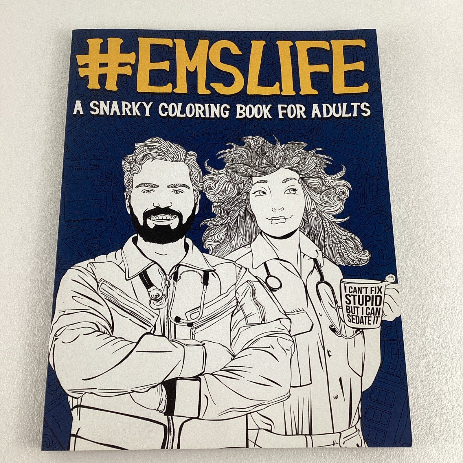 #EMSLIFE A Snarky Coloring Book For Adults Papeterie Bleu 2019 Medical Funny New